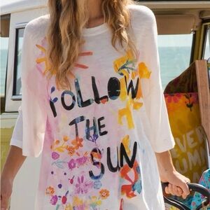 NATURAL LIFE White 'Follow the Sun' Graphic Long Sleeve Tee